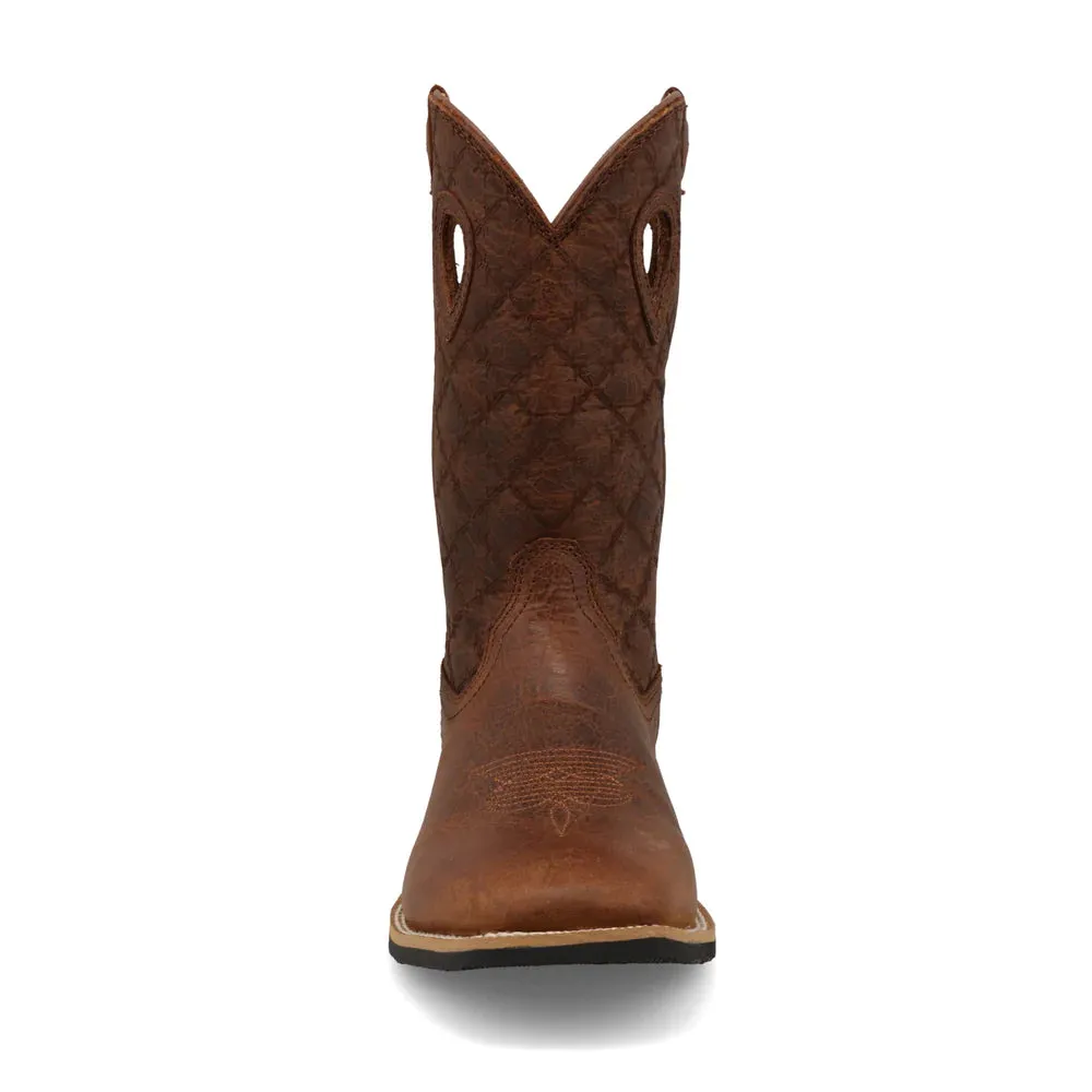 Twisted X Youth Top Hand Boot in Rawhide & Brown Patina