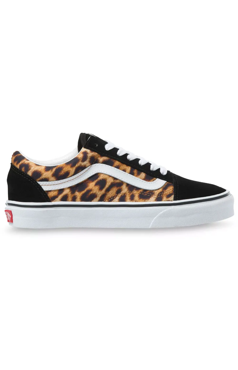 (U3B3I6) Leopard Old Skool Shoes - Black/True White