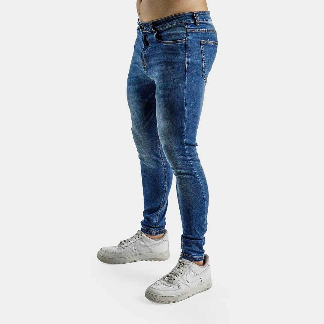 Ultra Stretch Jeans - Skinny Fit - Indigo Fade