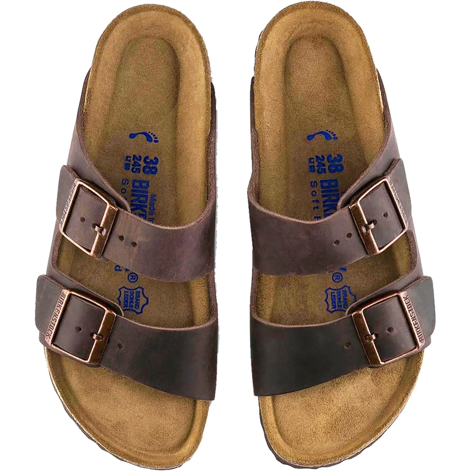 Unisex Birkenstock Arizona Soft Footbed Habana Oiled Leather