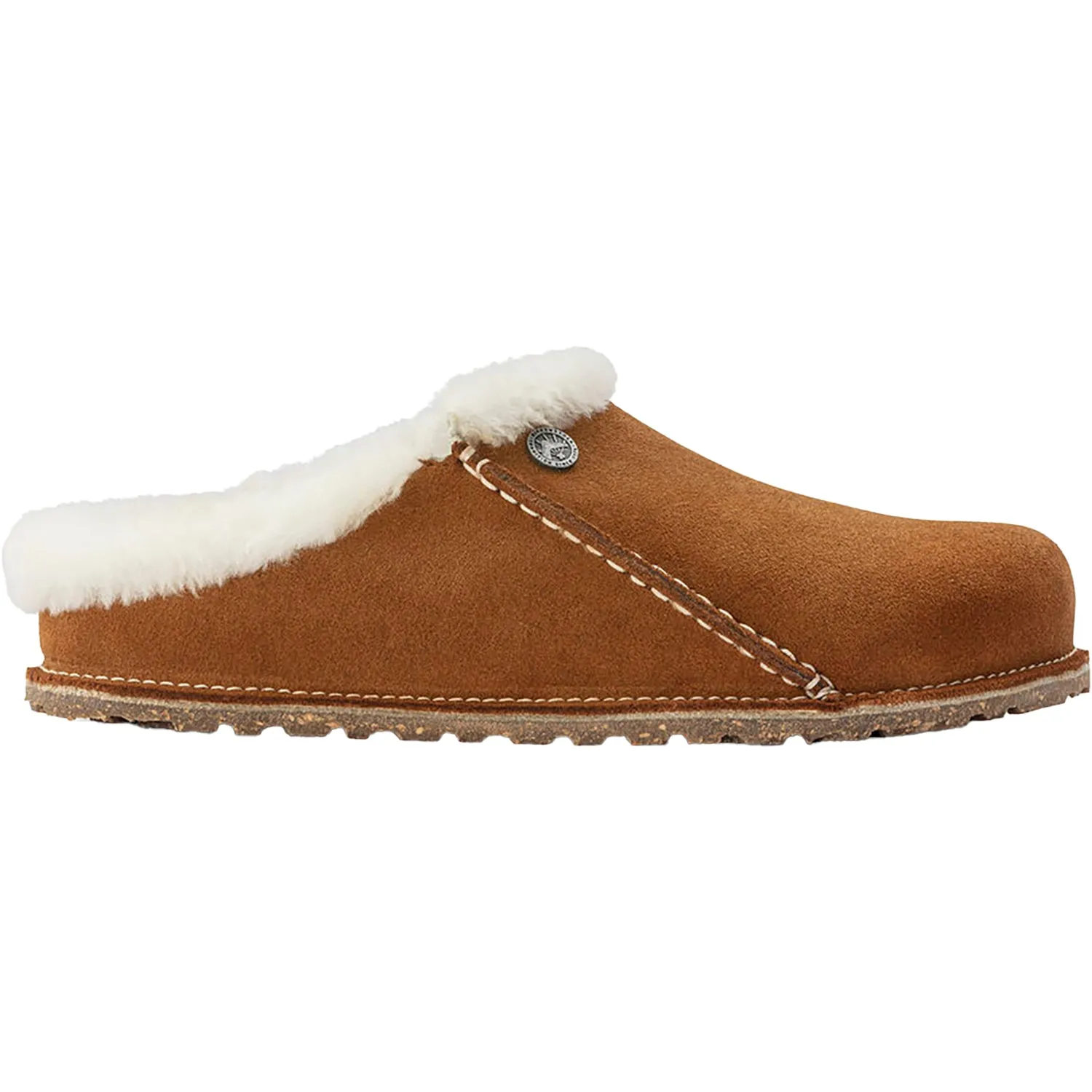 Unisex Birkenstock Zermatt Premium Mink Suede with Natural Shearling