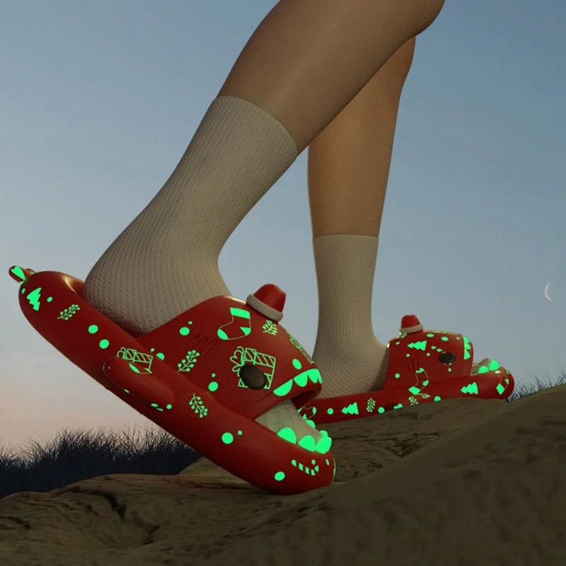 Unisex Luminous Flip Flops beach shoes