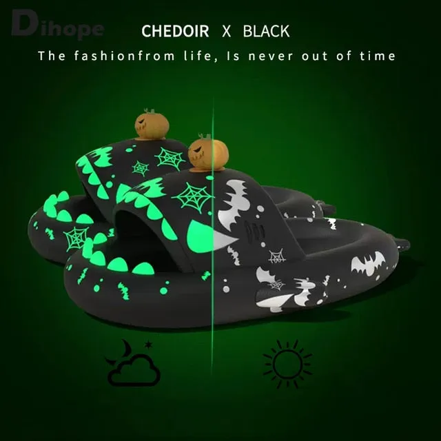 Unisex Luminous Flip Flops beach shoes