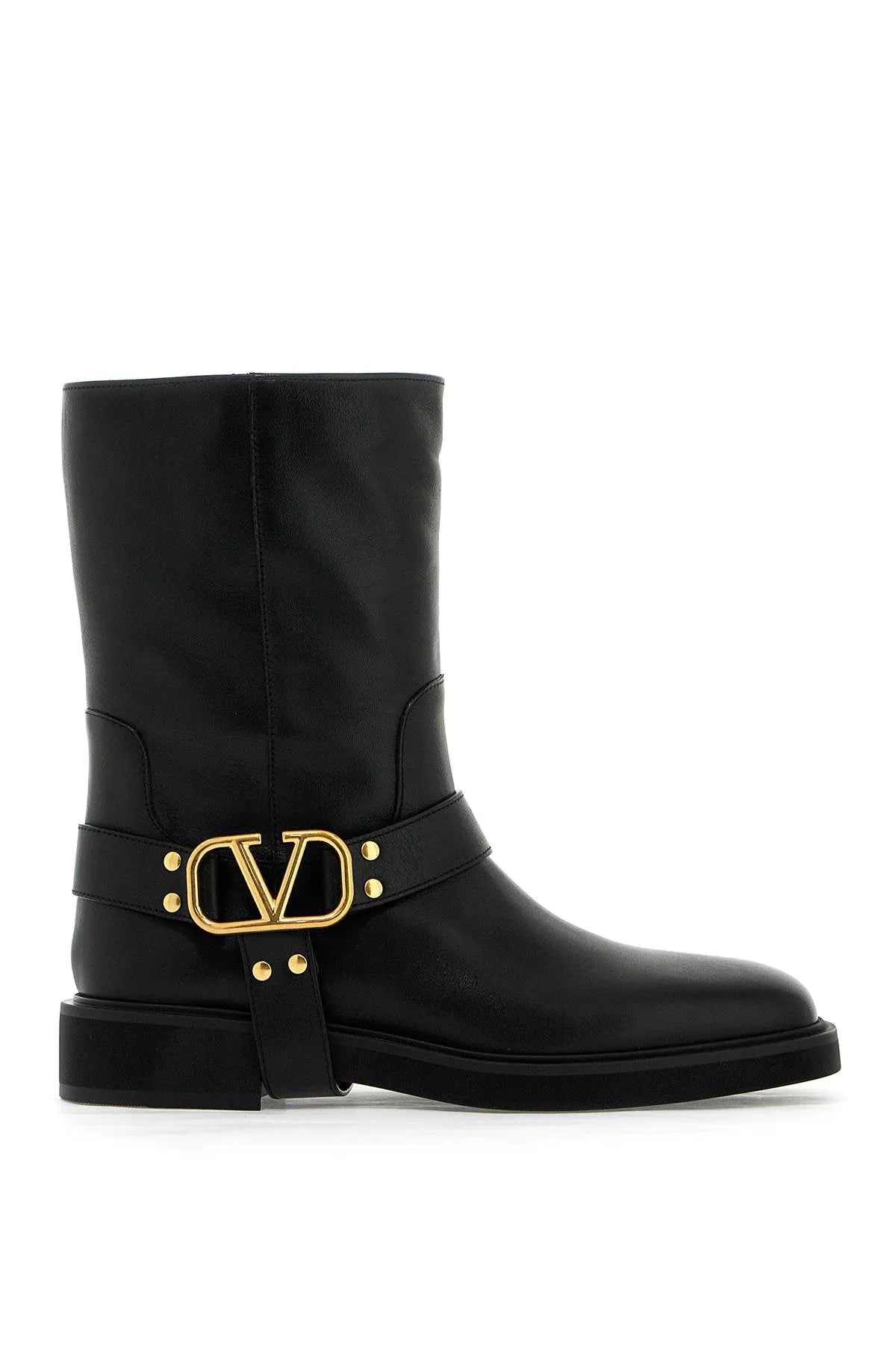 Valentino Garavani vlogo signature leather biker boots