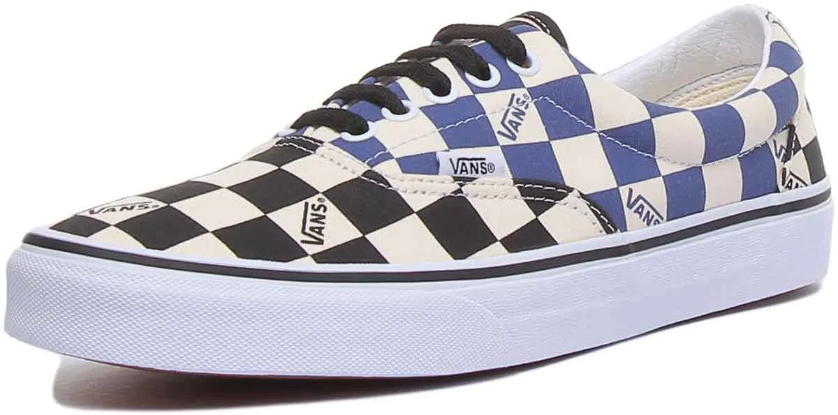 Vans Classic Era Check In Black Blue For Men