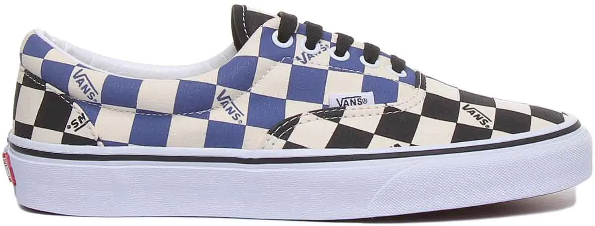 Vans Classic Era Check In Black Blue For Men