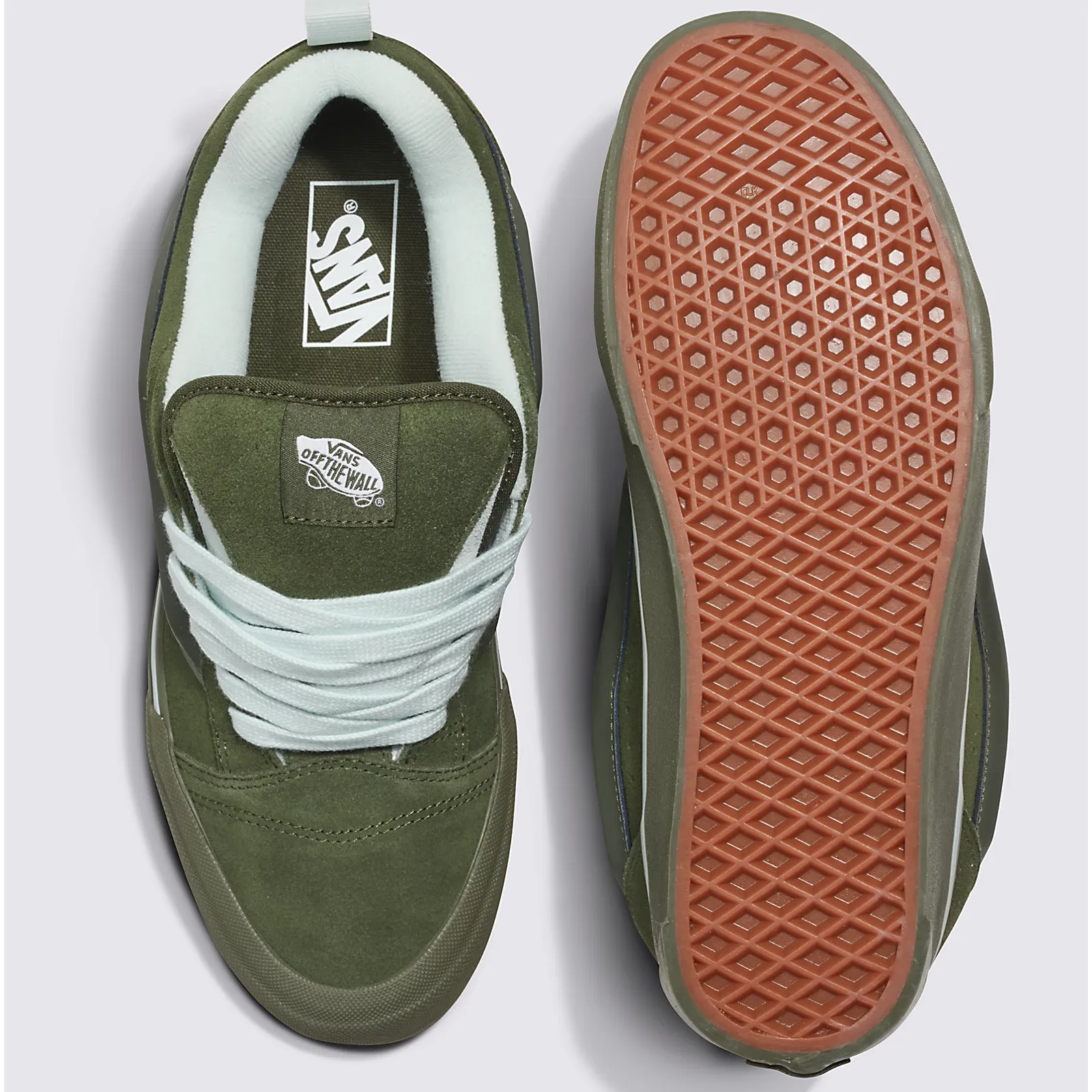 Vans Men's Knu Skool Utility Mono Shoes - Olive