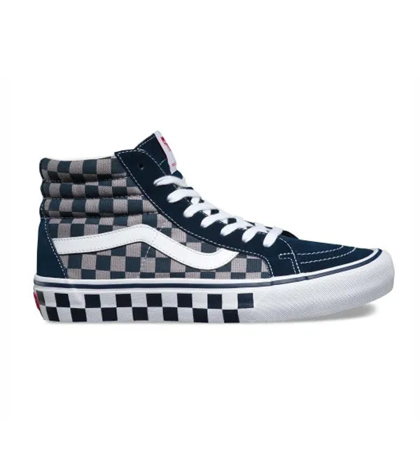 Vans SK8-HI Reissue '83 Checker Blue Grey 50th Anniversary Ltd