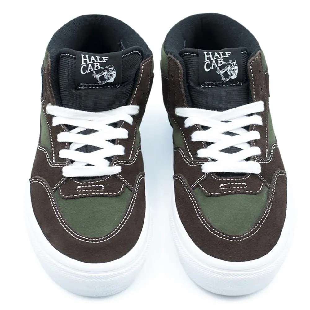 Vans Skate Half Cab '92 VCU Dark Brown White Skate Shoes