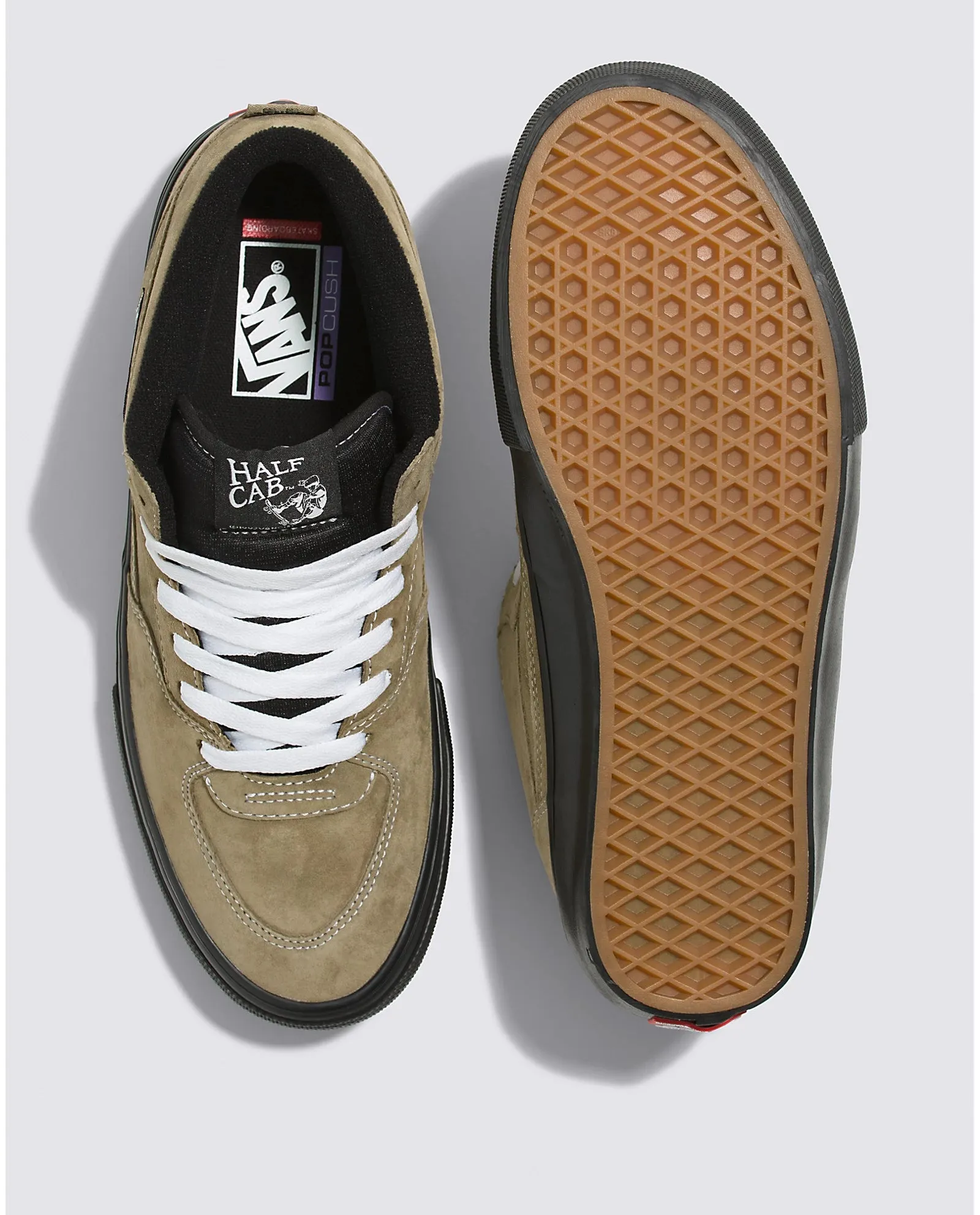 Vans Skate Half Cab Pig Suede Olive/Black