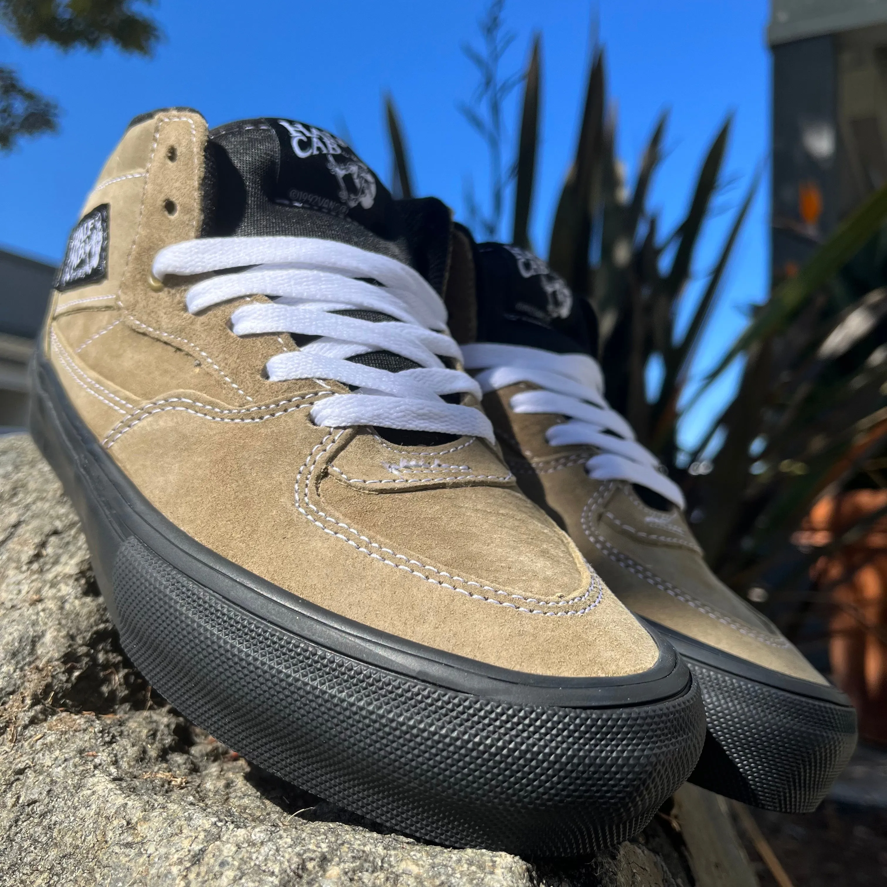 Vans Skate Half Cab Pig Suede Olive/Black