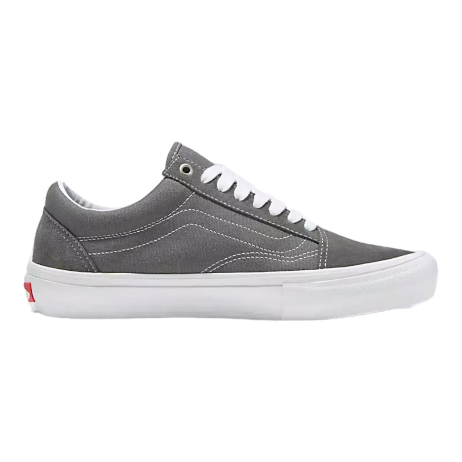 VANS SKATE OLD SKOOL SHOE PEWTER/WHITE