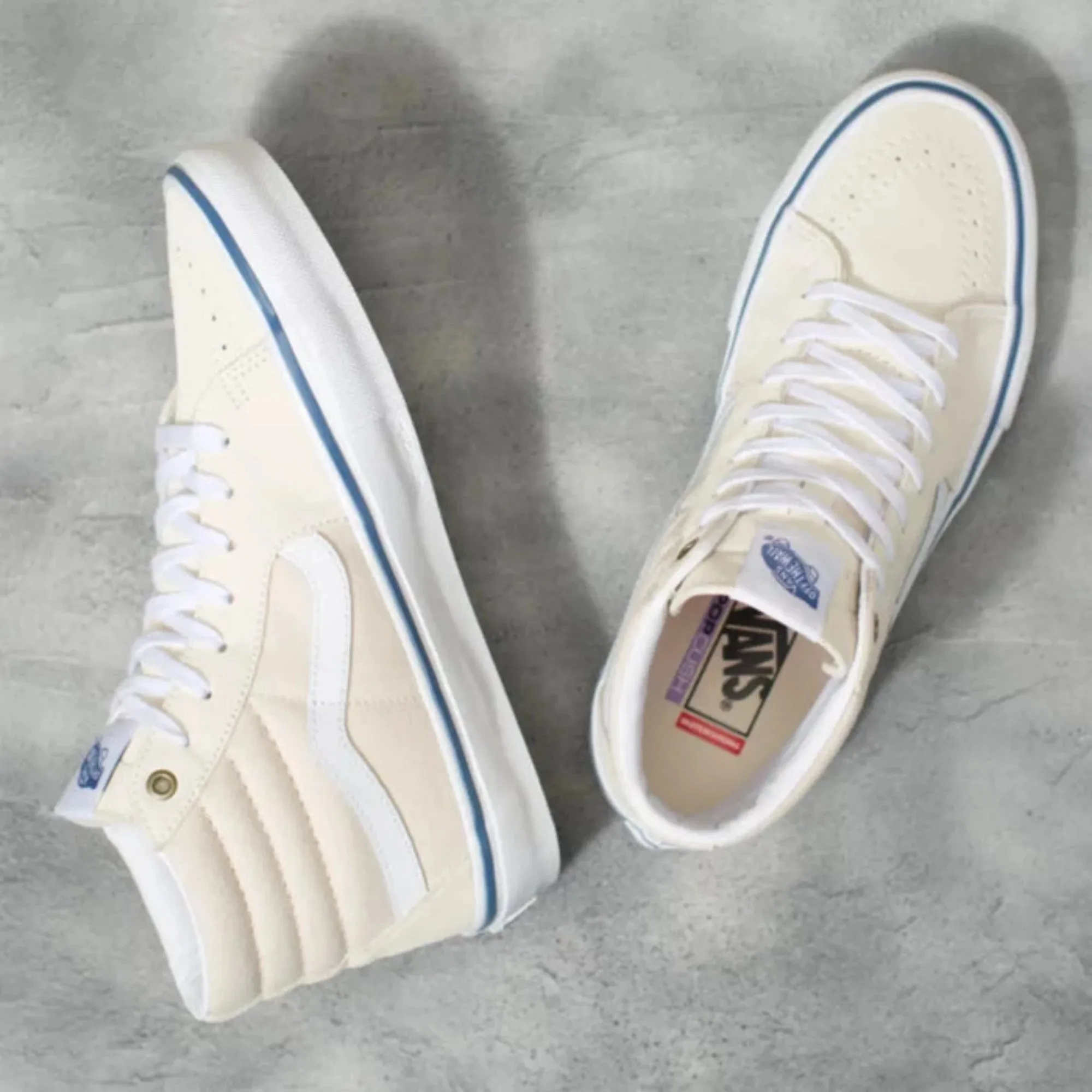 Vans - Skate Sk8-Hi in White Raw Canvas