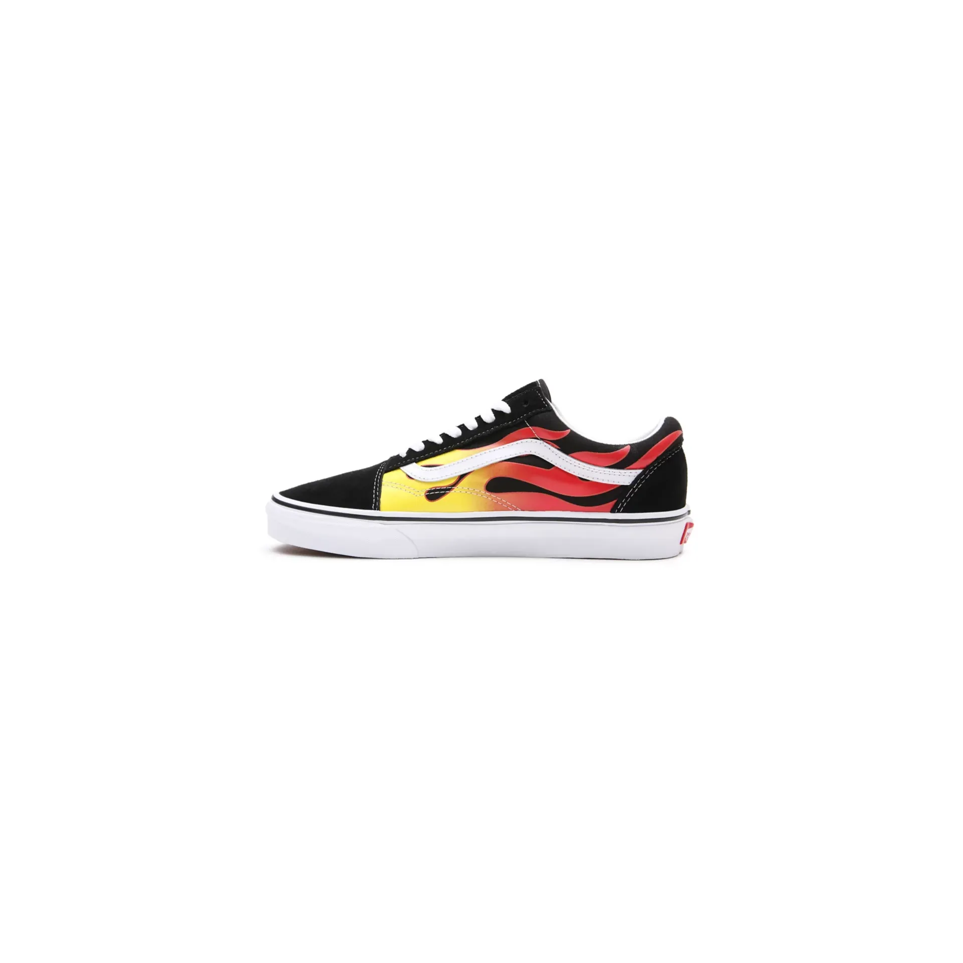 Vans Unisex Flame Old Skool Shoes - Black / True White