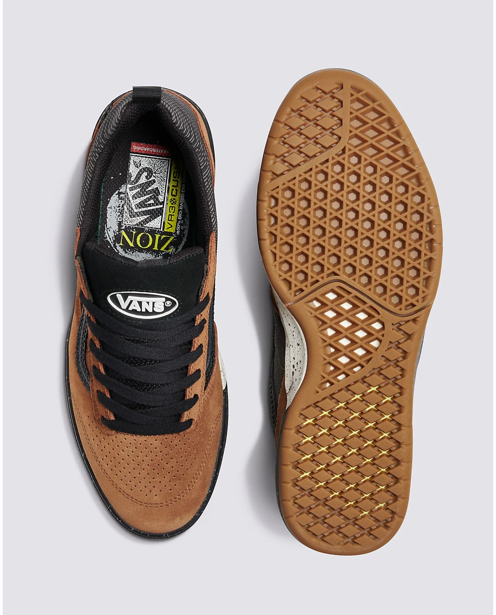 Vans Zion Wright Zahba Skateboarding Shoe - Brown Multi