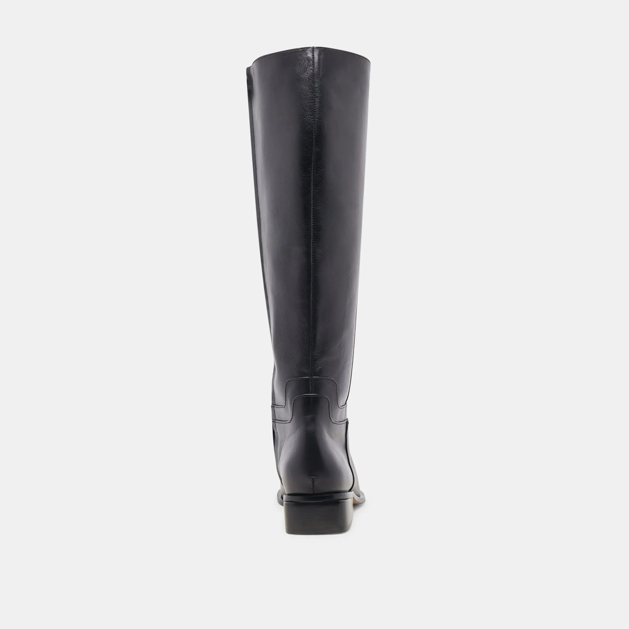 VERDI WIDE CALF BOOTS BLACK LEATHER