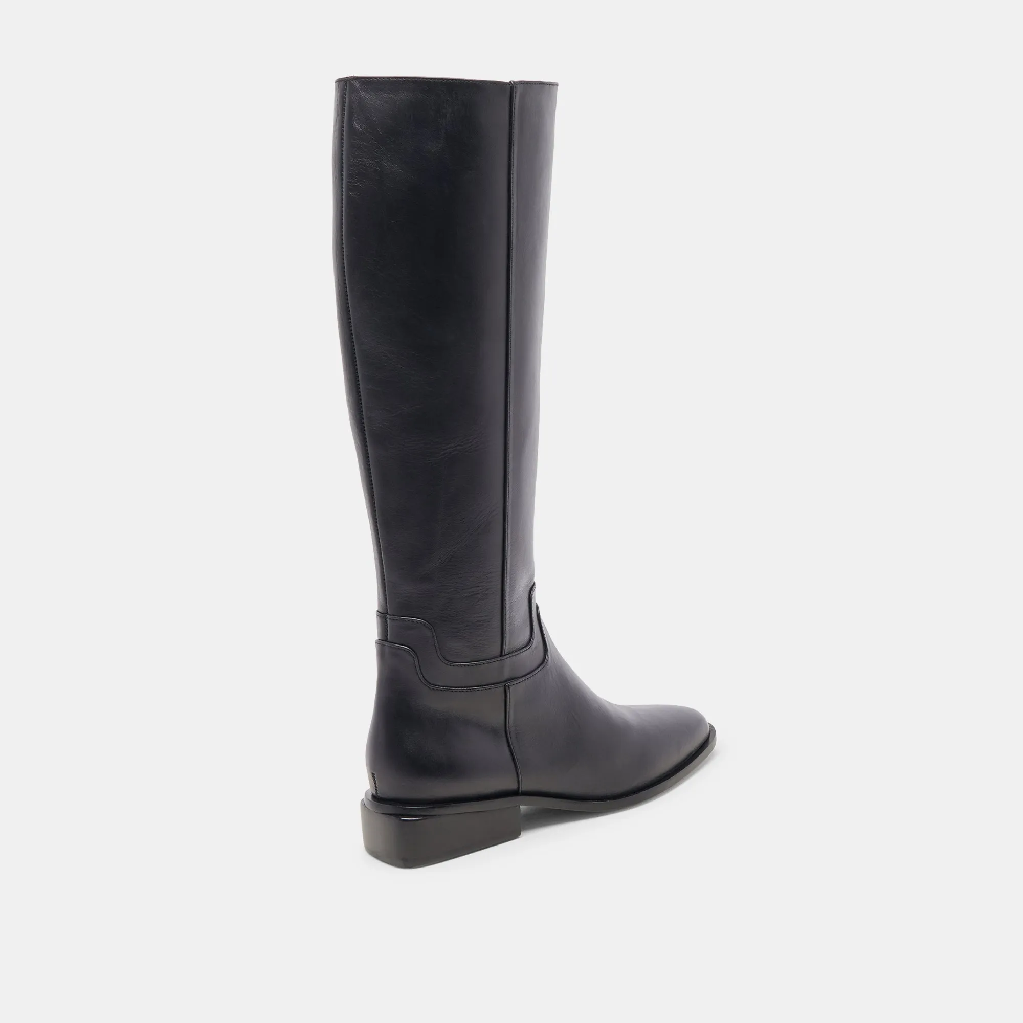 VERDI WIDE CALF BOOTS BLACK LEATHER