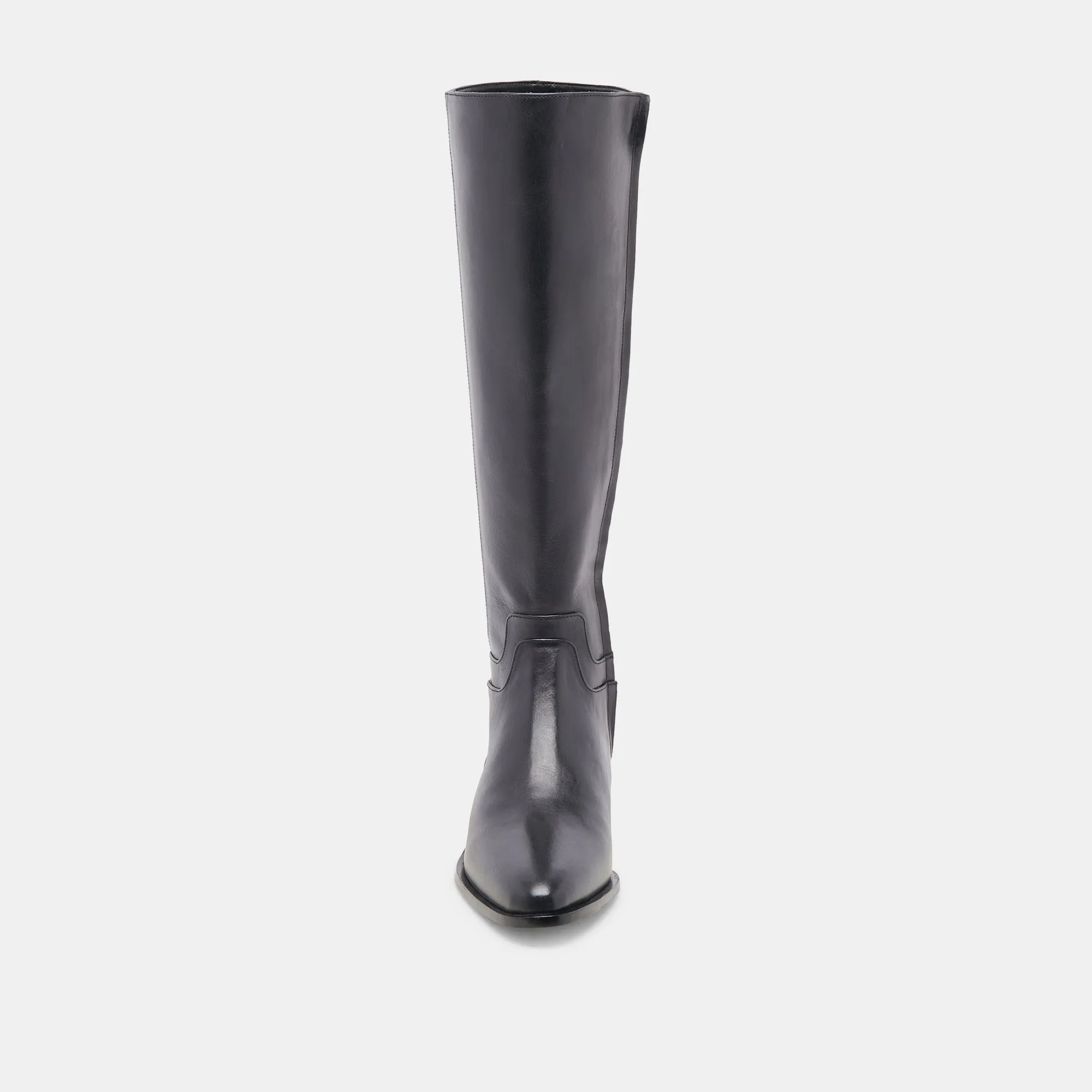 VERDI WIDE CALF BOOTS BLACK LEATHER