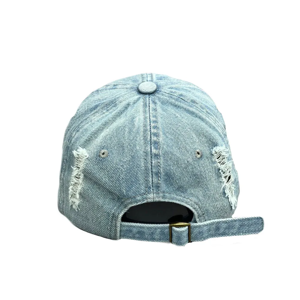 Vintage Cotton Denim Unisex Baseball Cap Casual Dad Ball Hat Adjustable YZ10155