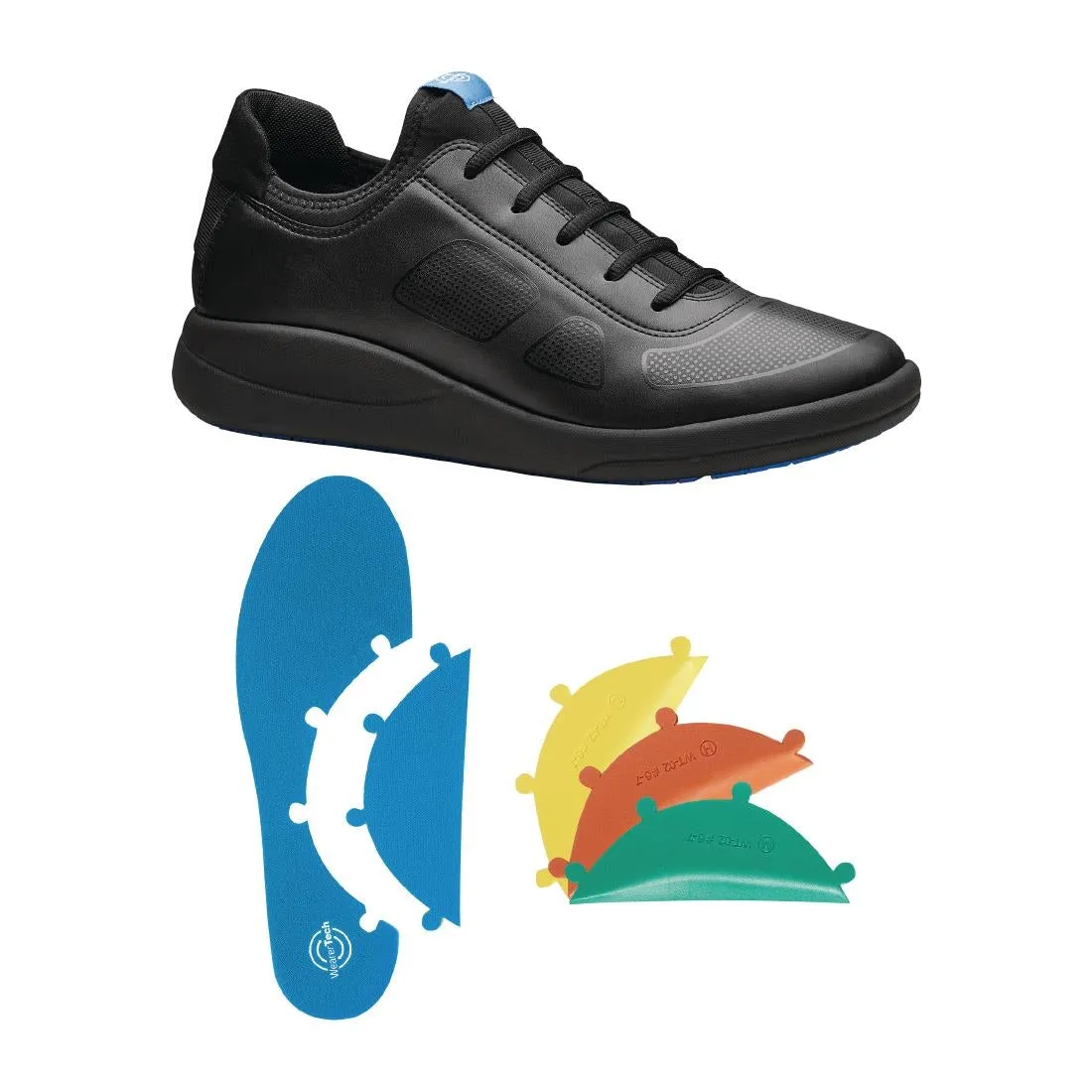 WearerTech Transform Trainer Black/Black with Modular Insole Size 47