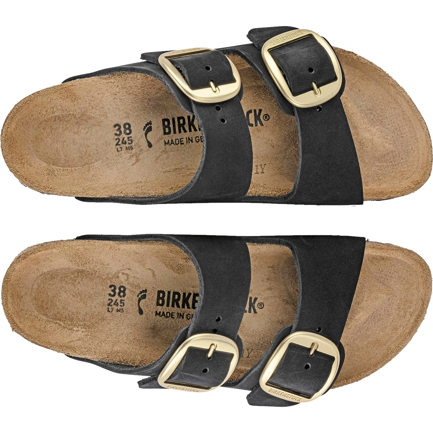 Women's Birkenstock Arizona Big Buckle Black Nubuck