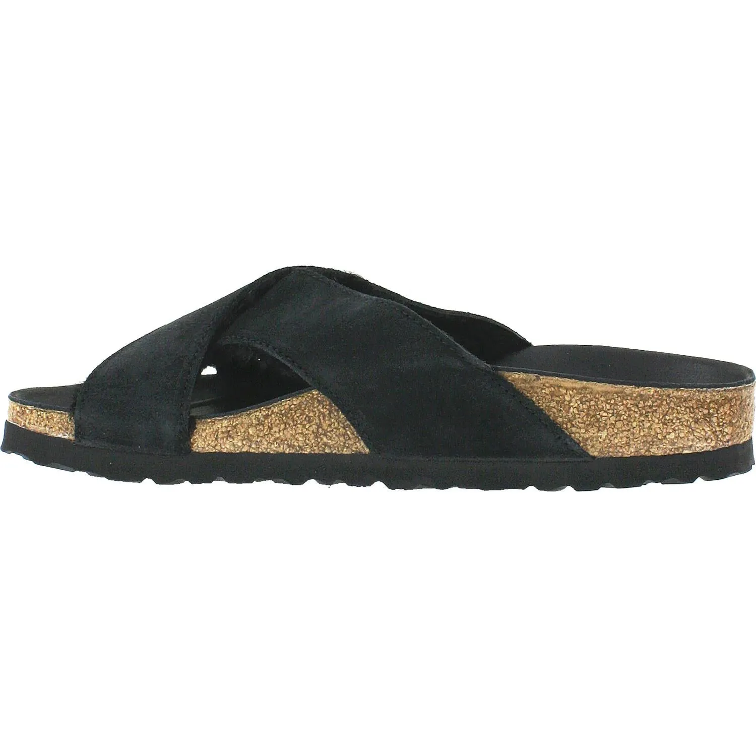 Women's Birkenstock Daytona Black Suede/Shearling