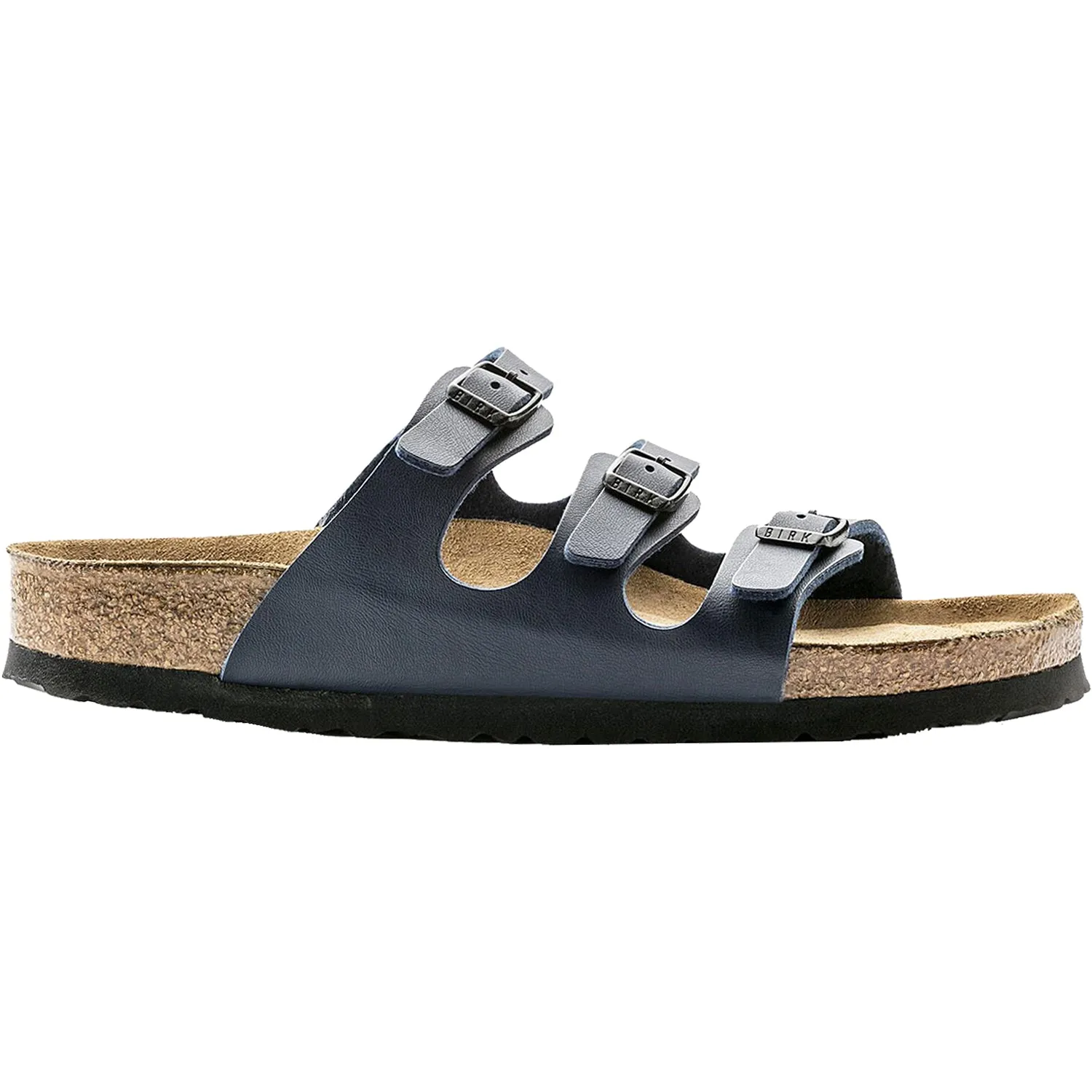 Women's Birkenstock Florida Soft Footbed Navy Birko-Flor