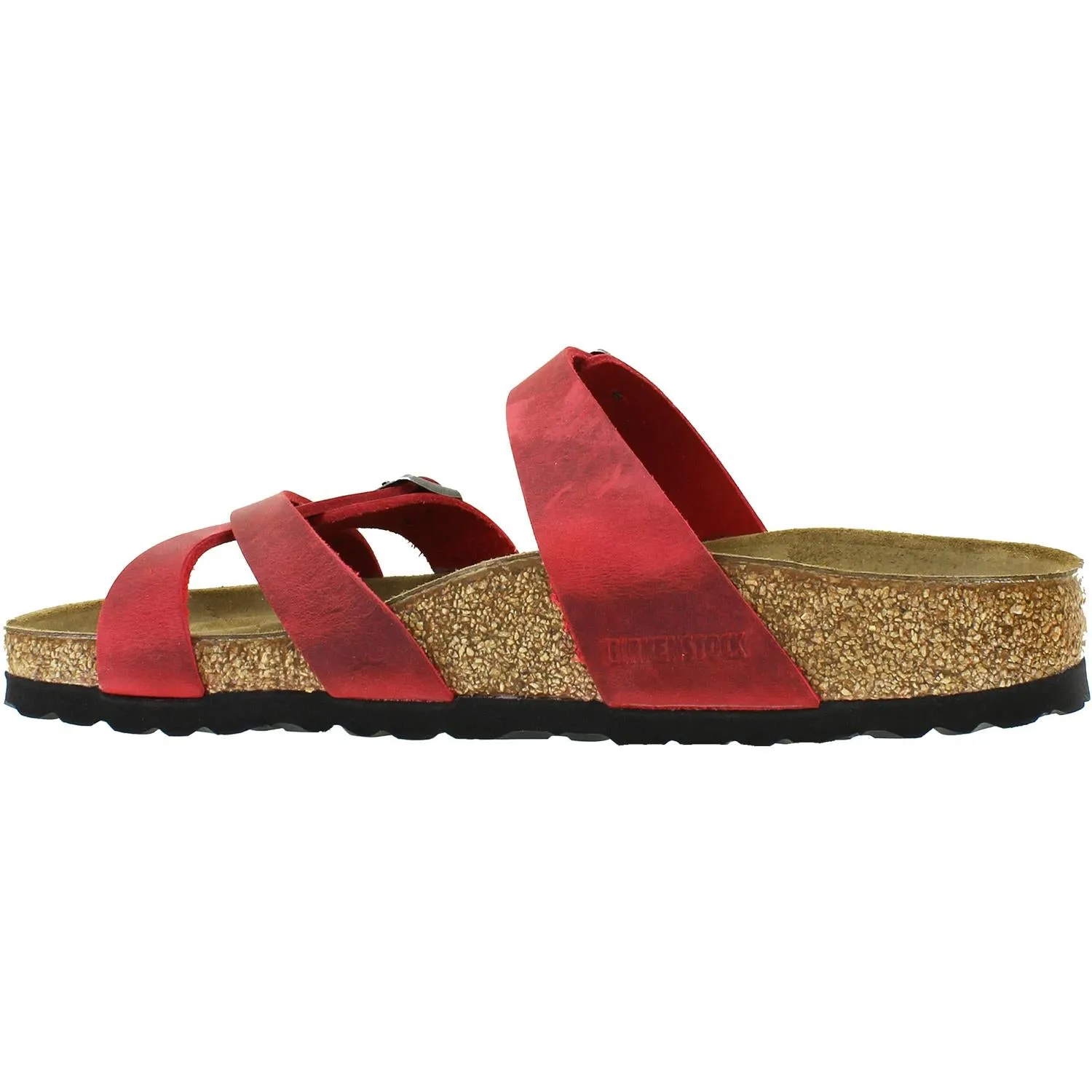 Women's Birkenstock Franca Fire Red Oiled Leather