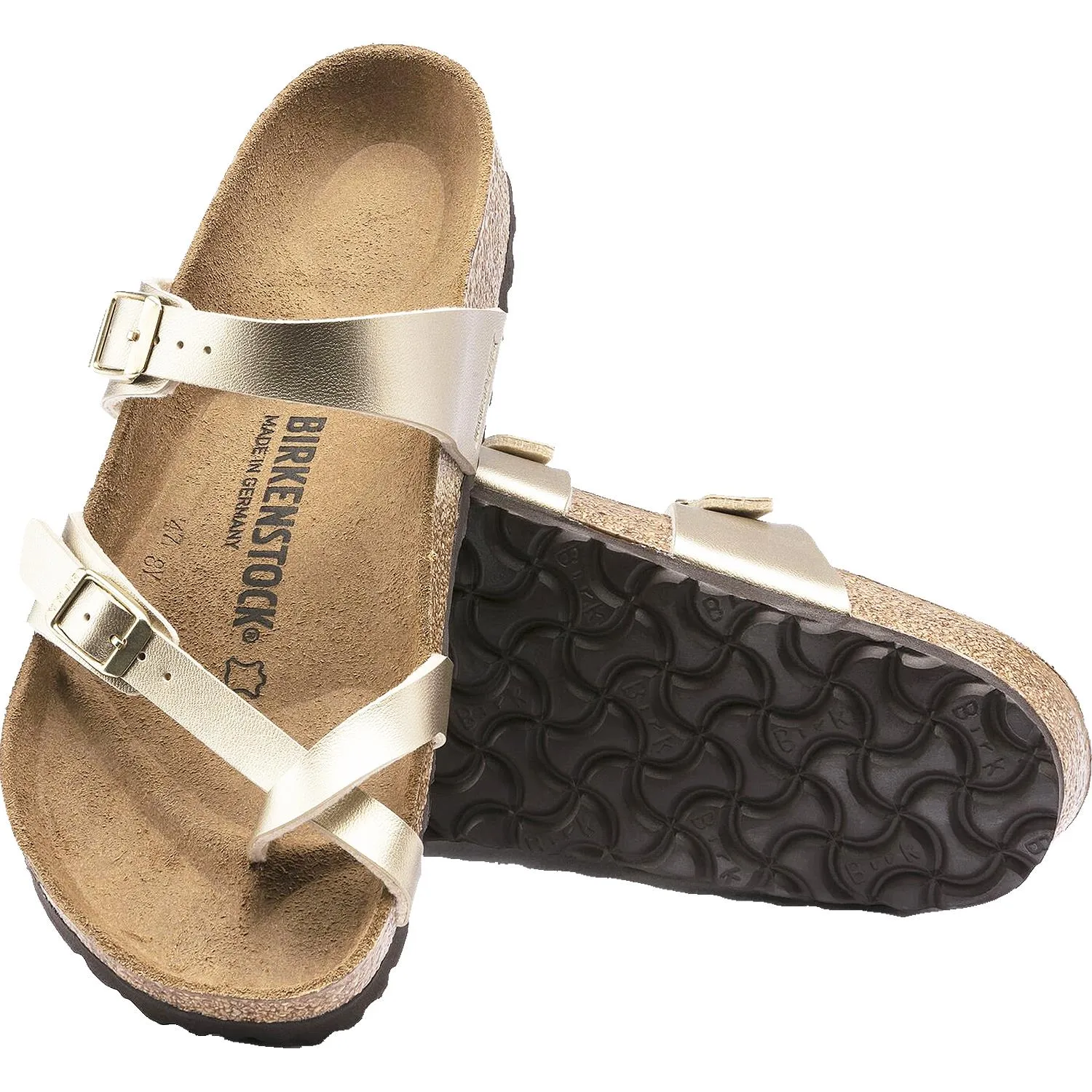 Women's Birkenstock Mayari Gold Birko-Flor