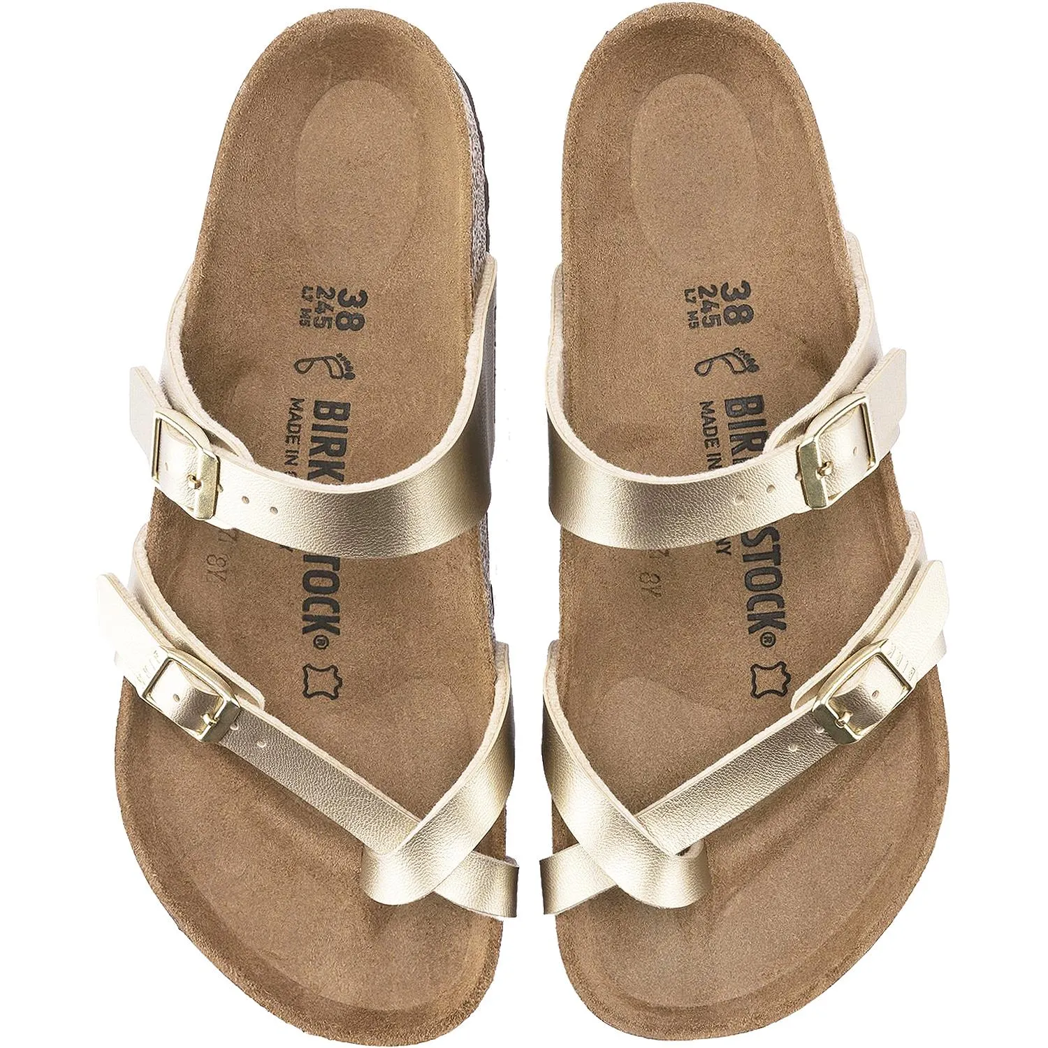 Women's Birkenstock Mayari Gold Birko-Flor