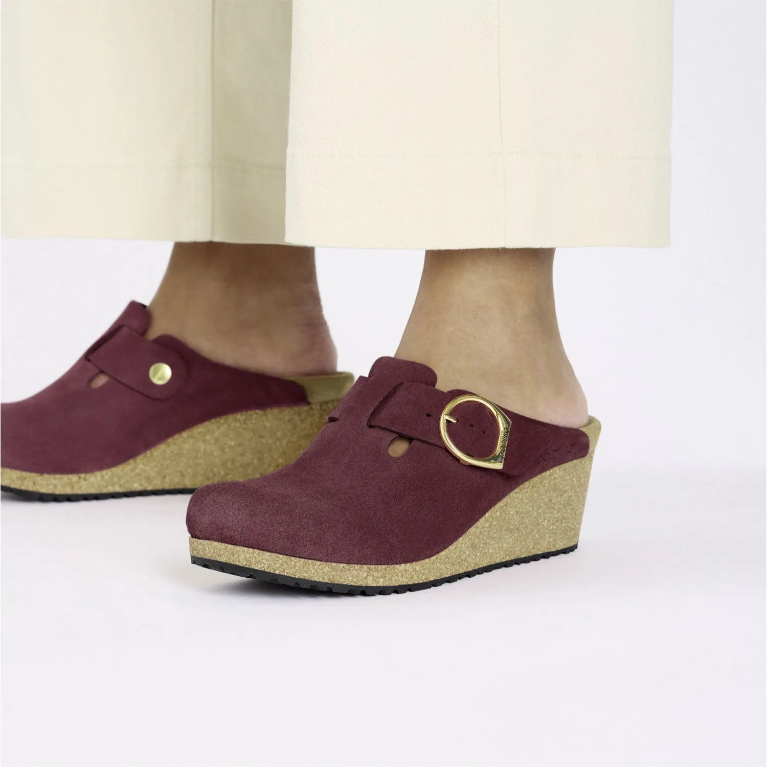 Women's Birkenstock Papillio Fanny Berry Crush Suede