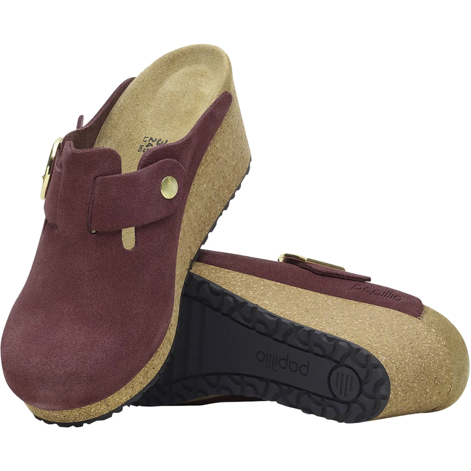 Women's Birkenstock Papillio Fanny Berry Crush Suede