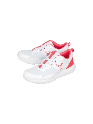 Women's Color Block Lace Up Running Shoes,White