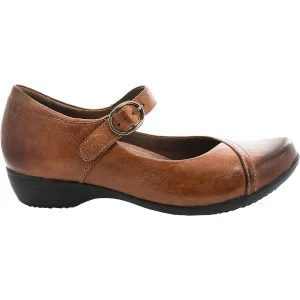 Women's Dansko Fawna Chestnut Burnished Calf Leather