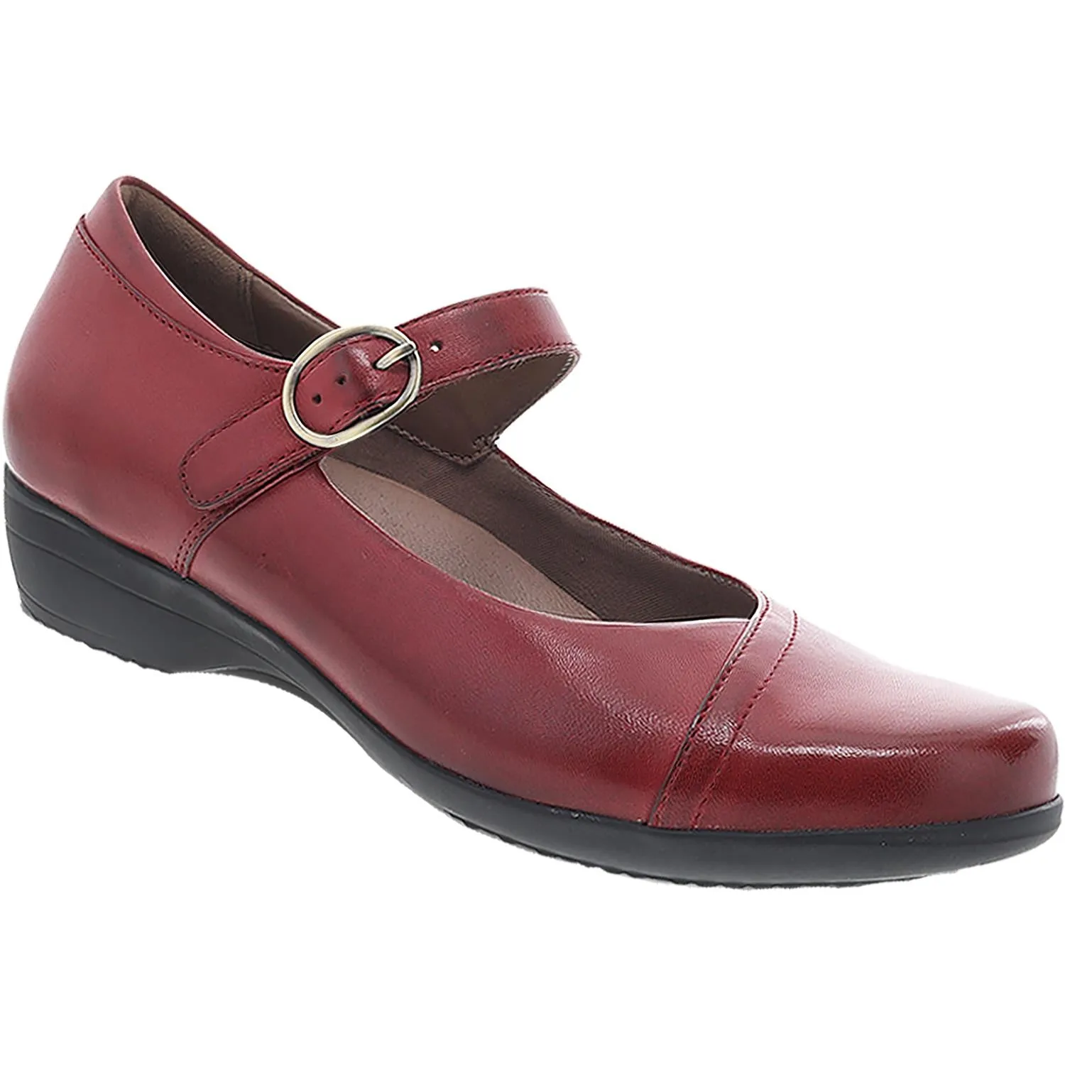 Women's Dansko Fawna Red Burnished Calf Leather