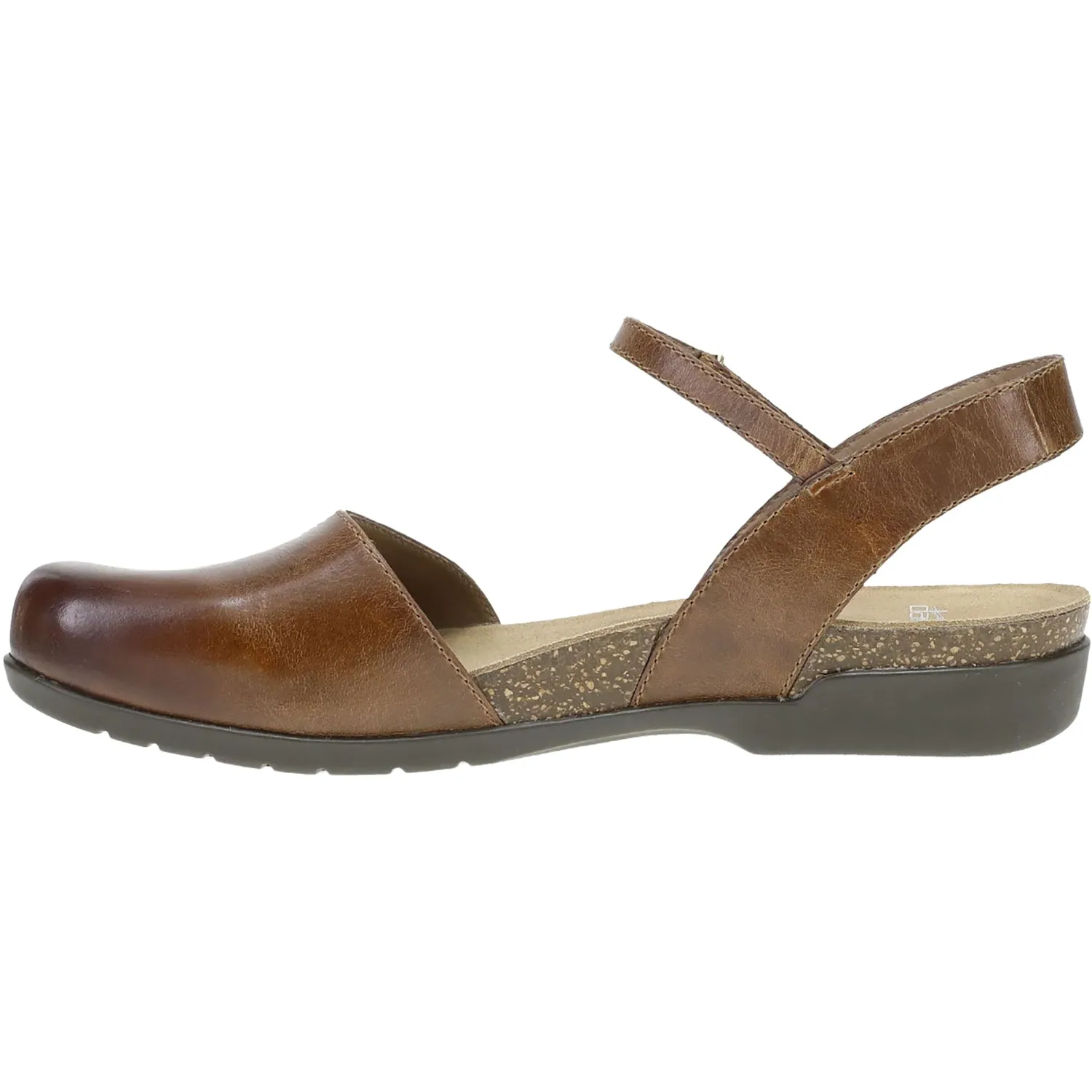 Women's Dansko Rowan Tan Waxy Burnished Nubuck