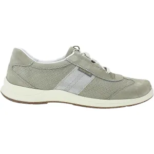 Women's Mephisto Laser Perf Light Grey/Silver Leather/Nubuck