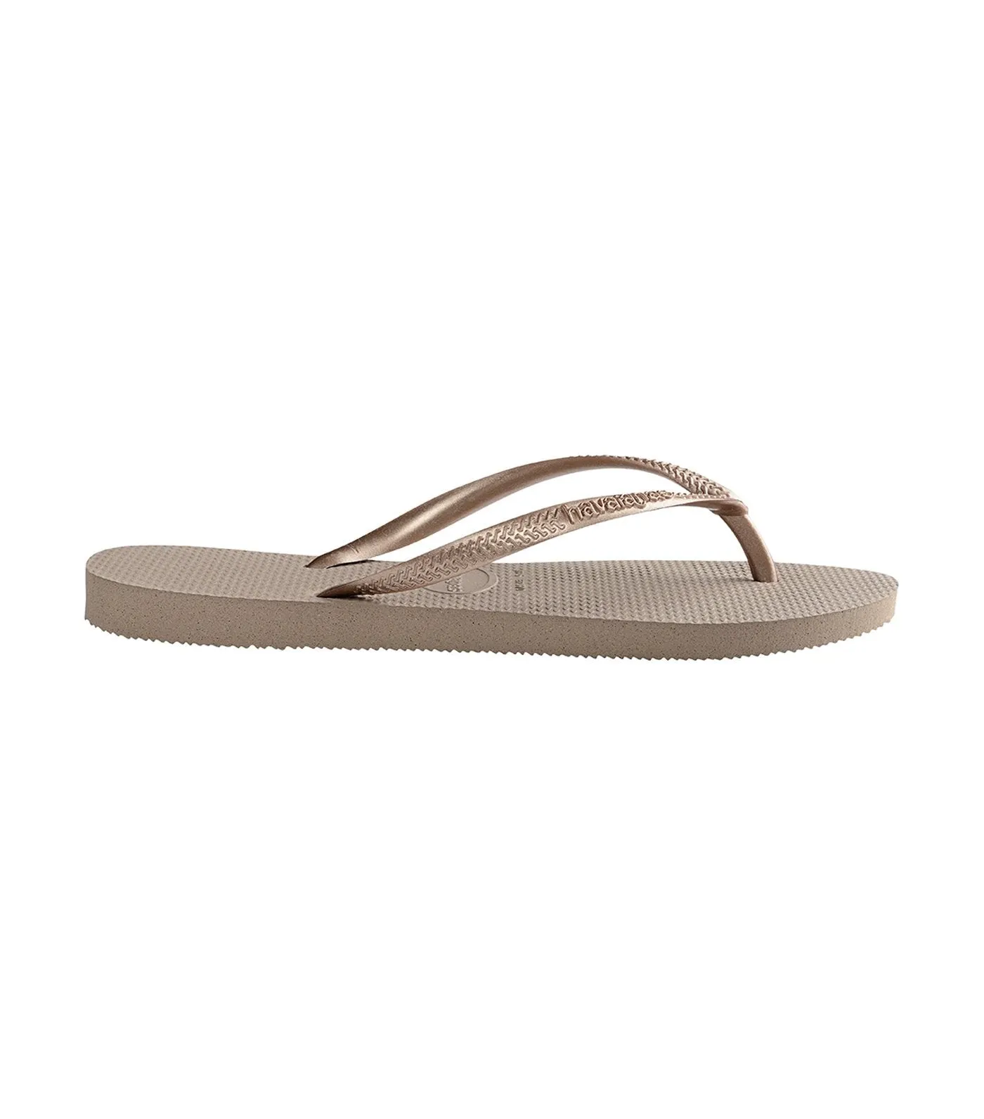 Women's Slim Flip Flops - Rose Gold