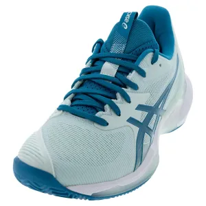 Womens Solution Speed FF 3 Clay Tennis Shoes Soothing Sea and Teal Blue