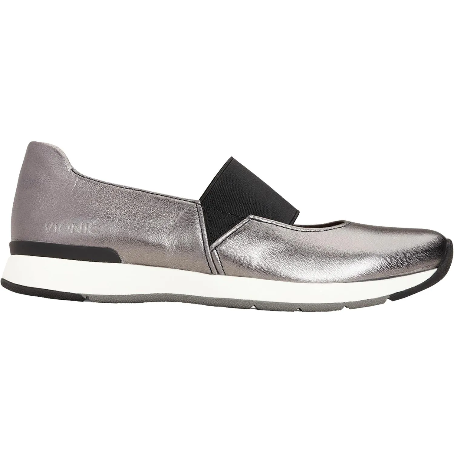 Women's Vionic Cadee Metallic Pewter Leather