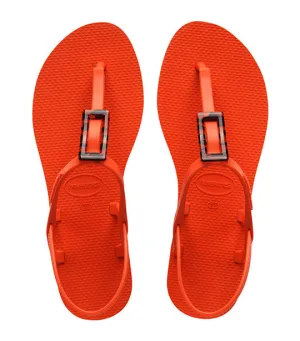 You Paraty Buckle Turtle Sandals Sunset Orange